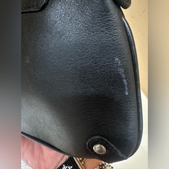 Burberry Vintage Black Leather Mini Horsebit Handbag - Picture 12 of 14